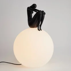 Lampa stołowa WOMAN-2 czarna 35 cm