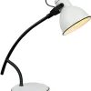 Lampa stołowa Zumba sztyca skos 1x40W  E14 biały+czarny