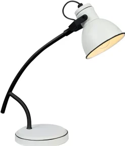 Lampa stołowa Zumba sztyca skos 1x40W  E14 biały+czarny
