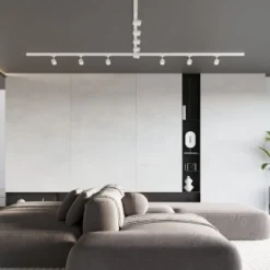 Lampa sufitowa, 11 punktowa, system szynowy 3 fazowy, KAMI 88W LED 3000K