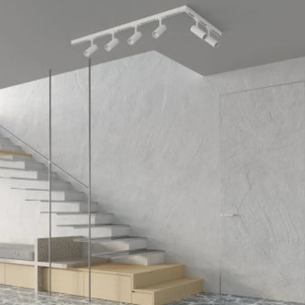 Lampa sufitowa, 6 punktowa, system szynowy 3 fazowy, TORN 57W LED 3000K