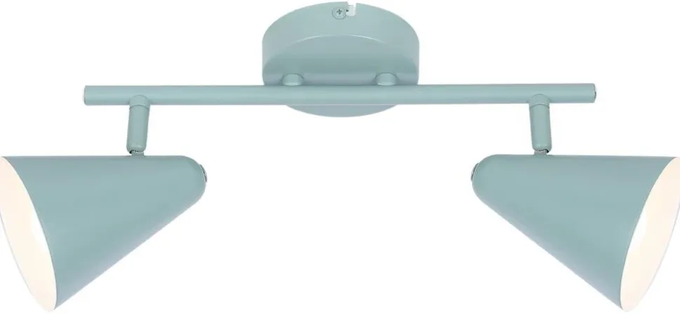 Lampa sufitowa Amor listwa 2x40W E14 szary mat