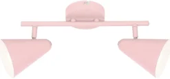 Lampa sufitowa Amor listwa 2x40W E14  jasny róż