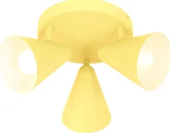 Lampa sufitowa Amor plafon 3x40W E14  bananowy