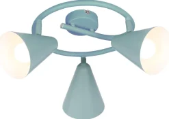 Lampa sufitowa Amor spirala 3x40W E14 szary mat