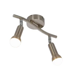 Lampa sufitowa Arc listwa 2x40W E14  satyna nikiel