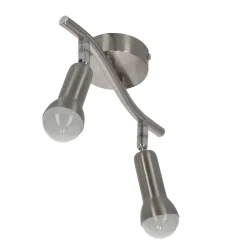 Lampa sufitowa Arc listwa 2x40W E14  satyna nikiel