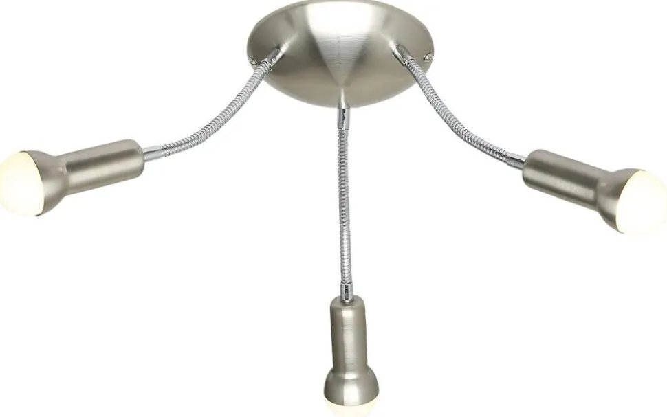 Lampa sufitowa Arc plafon 3x40W E14 satyna nikiel