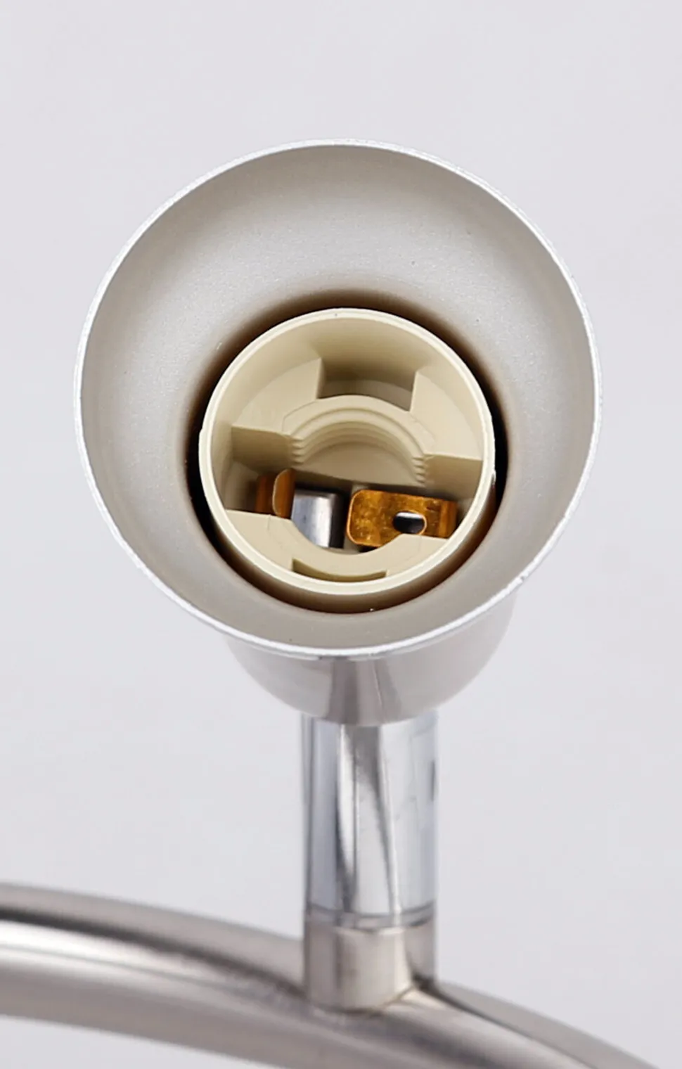 Lampa sufitowa Arc spirala 3x40W E14 satyna nikiel