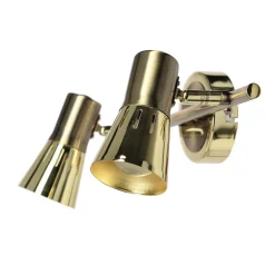 Lampa sufitowa Arena listwa 2*40W r50  E14 złoto patyna