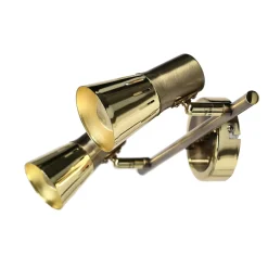 Lampa sufitowa Arena listwa 2*40W r50  E14 złoto patyna