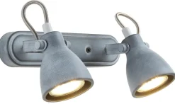 Lampa sufitowa Ash listwa 2x40W GU10 szary mat