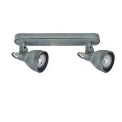 Lampa sufitowa Ash listwa 2x40W GU10  szary mat