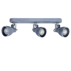 Lampa sufitowa Ash listwa 3x40W GU10  szary mat