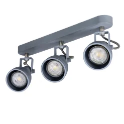 Lampa sufitowa Ash listwa 3x40W GU10  szary mat