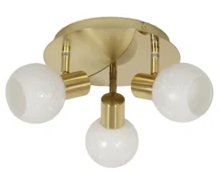 Lampa sufitowa Avila plafon 3x40W E14 mosiądz