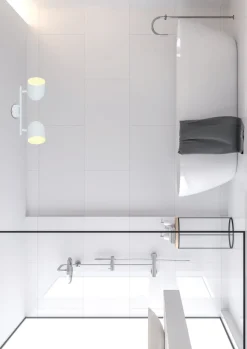 Lampa sufitowa Azuro listwa 2x40W E27  biały