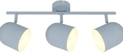 Lampa sufitowa Azuro listwa 3x40W E27 szary mat