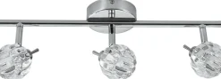 Lampa sufitowa Bombola listwa 3x40W G9  chrom bez żarówek