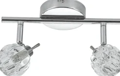 Lampa sufitowa Bombola listwa 2x40W G9  chrom bez żarówek