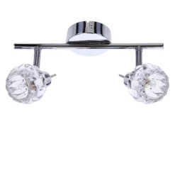 Lampa sufitowa Bombola listwa 2x40W G9  chrom bez żarówek