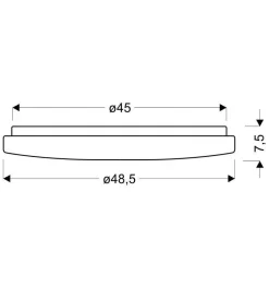 Lampa sufitowa Calipso plafon 60W LED  48,5 cm zmienna barwa i jasność z pilotem