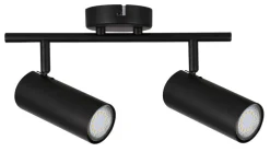Lampa sufitowa Colly czarny 2x15W GU10 klosz czarny