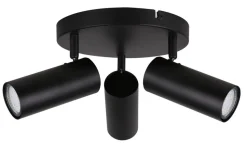 Lampa sufitowa Colly czarny 3x15W GU10 klosz czarny