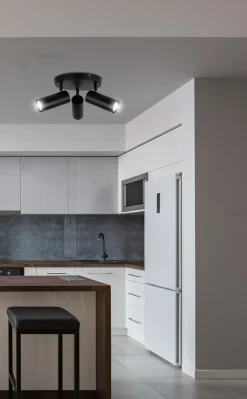 Lampa sufitowa Colly czarny 3x15W GU10  klosz czarny