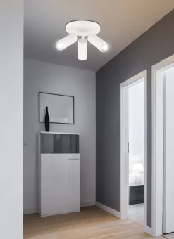 Lampa sufitowa Colly plafon biały 3x15W GU10 klosz biały