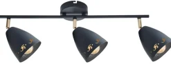 Lampa sufitowa Coty listwa 3x40W E14  czarny