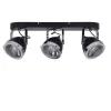 Lampa sufitowa Crazy listwa czarny 3x15W  GU10 klosz bezbarwny