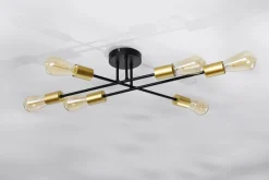 Lampa sufitowa Crespilo lampa sufitowa  czarny 6x40W E27