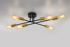 Lampa sufitowa Crespilo lampa sufitowa  czarny 6x40W E27