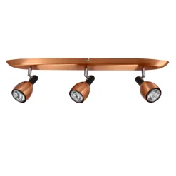 Lampa sufitowa Cross listwa 3x50W GU10  miedziany