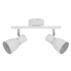 Lampa sufitowa Fido listwa 2x40W E14  biały+chrom