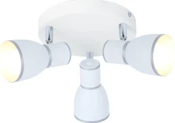 Lampa sufitowa Fido plafon 3x40W E14 biały+chrom