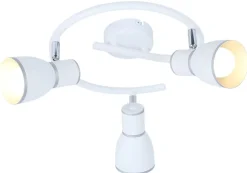 Lampa sufitowa Fido spirala 3x40W E14  biały+chrom