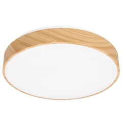 Lampa sufitowa FIGARO plafon z efektem drewna 24W LED 3000/4500/6000K 38cm pilot