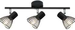Lampa sufitowa Fly listwa 3x40W E14 czarny
