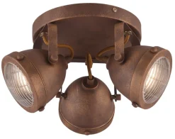 Lampa sufitowa Frodo plafon 3x40W GU10 rdzawy