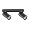 Lampa sufitowa Gary listwa czarny 2x15W  GU10 klosz czarny