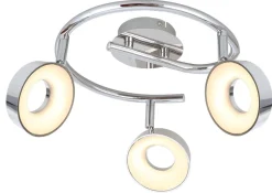 Lampa sufitowa Isla spirala 3x4W LED chrom 3000K