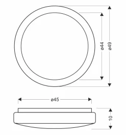 Lampa sufitowa Jasper plafon 36W LED  49cm biały 4000K