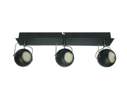 Lampa sufitowa Listwa tony 3x3W LED GU10  czarny matowy