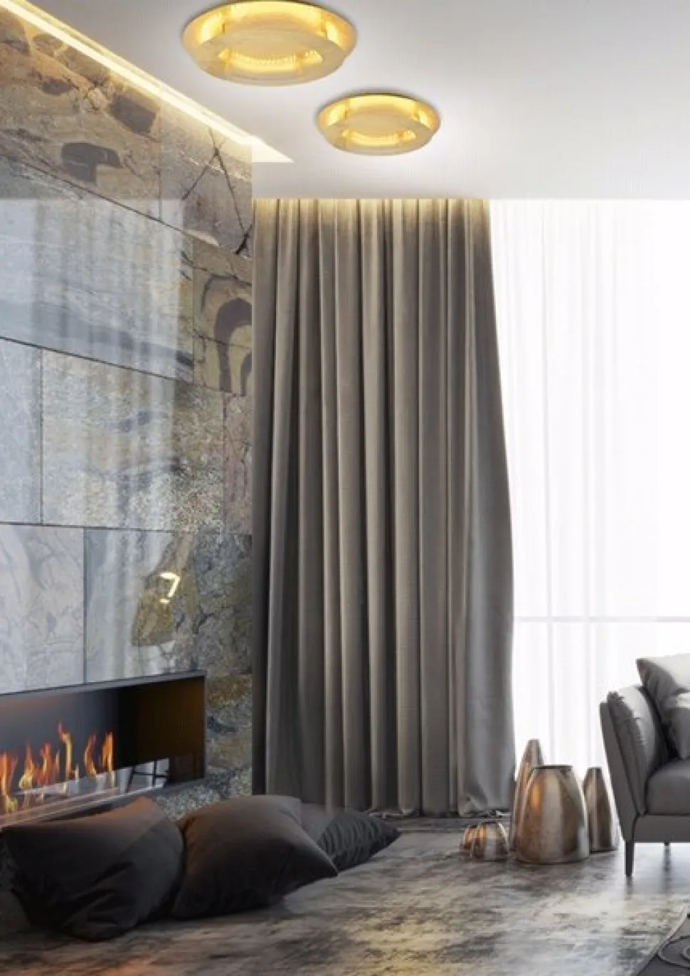 Lampa sufitowa Merle plafon 50 24W LED 3000K złoty