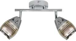 Lampa sufitowa Milton listwa 2x10W E14 chrom