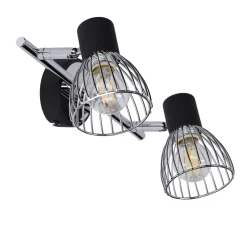 Lampa sufitowa Modo listwa 2x40W E14  czarny+chrom