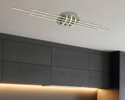 Lampa sufitowa Naksos plafon 110x22 40W LED satyna nikiel 4000K