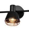 Lampa sufitowa Neria listwa czarny 3x40W  E14 klosz miedziany